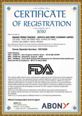 danh mục chứng chỉ in Quang Trung